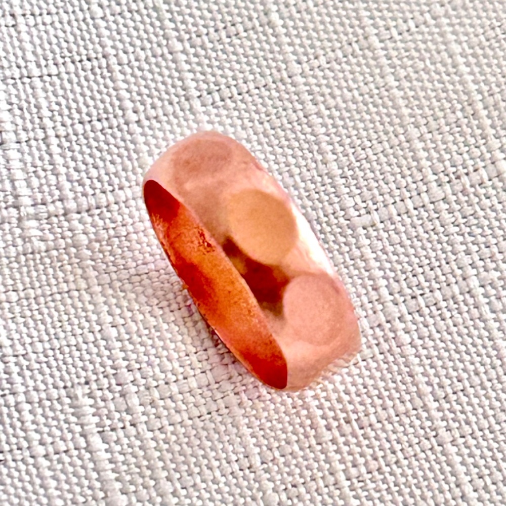 Hammered Copper Band Ring  Boho Style  Unisex copper band  Copper Jewelry